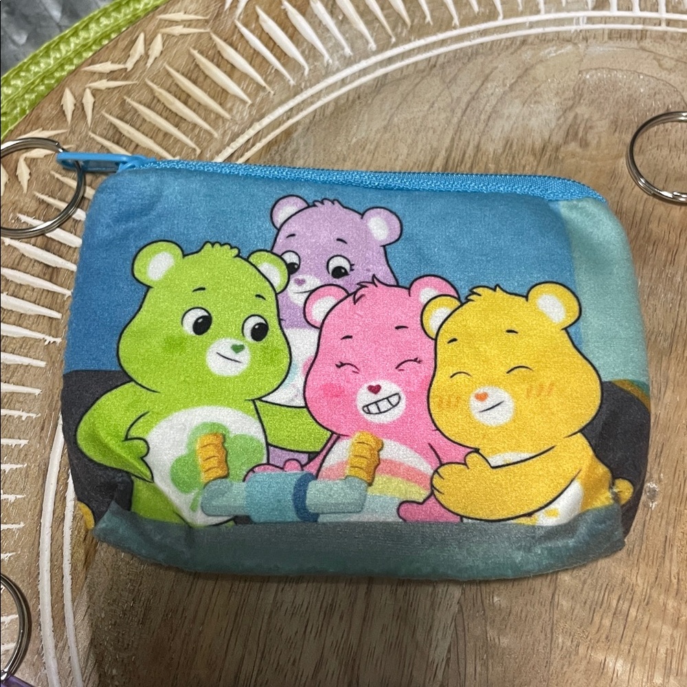 NWOT Care Bears Colorful Coin Purses Set of 4 - Picture 2 of 5